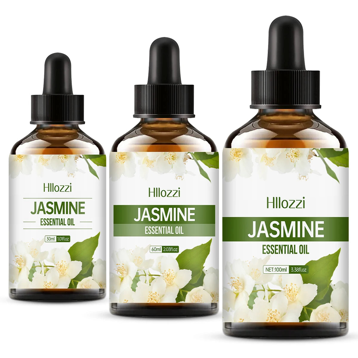 Hllozzi Jasmine Essential Oil 30ml 60ml 100ml | Aromatherapy