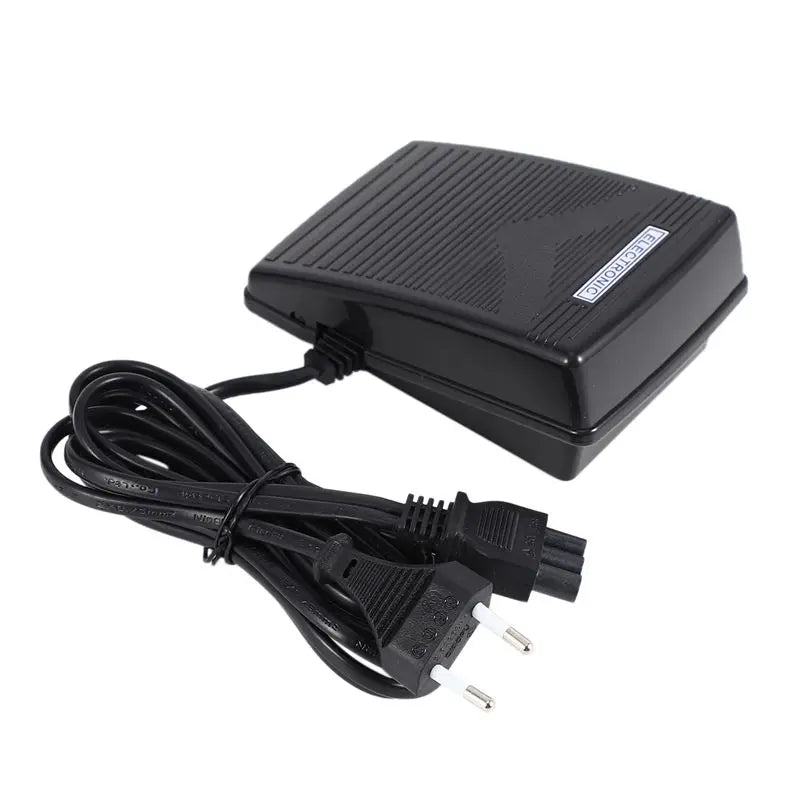 LIKE WISH 2X Home Sewing Machine Foot Control Pedal With Power Cord Pedal Control EU Plug 200-240V Black Oasis Select