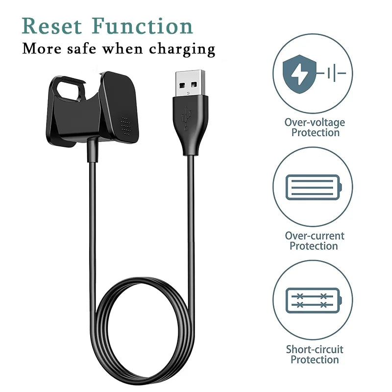 USB Charger Cable for Fitbit Charge 3 & 4 – Dock Adapter Fitness Tracker Charger Oasis Select