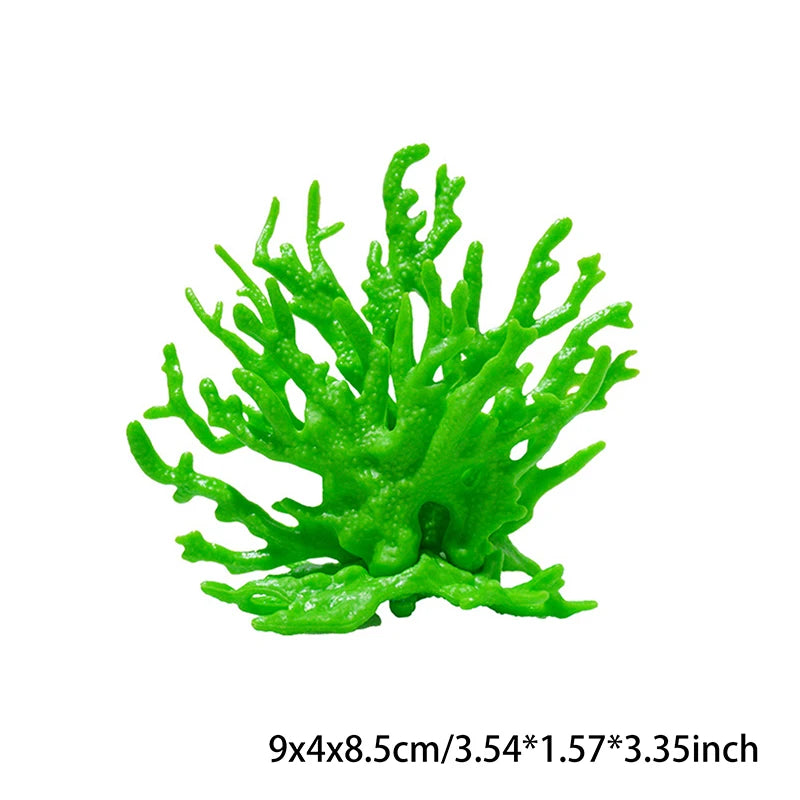 Coralline Artificial Fish Tank Decorations Aquarium Artificial PVC Plants Coral Ornaments Aquarium Landscape Aquarium Oasis Select Green S