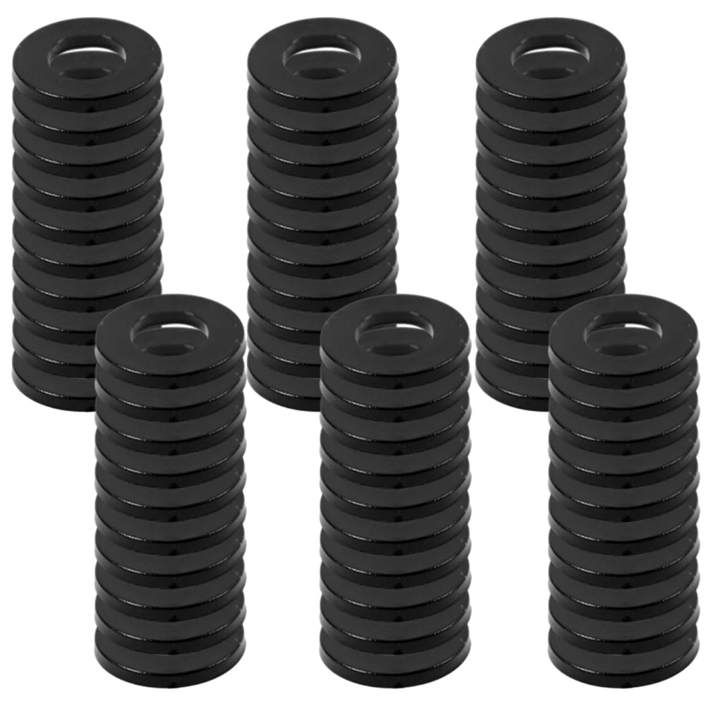 60pcs Fitting Rings Washer White Plastic For Interior Doors Washer Hinge 0.5-1.2mm Insulation Flat Gasket Oasis Select