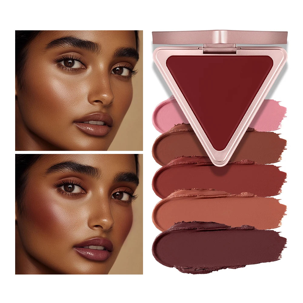 Higher Standard Satin Matte Cream Blush Long-Lasting Makeup Blush Brightening Low Saturation Shrinking and Expanding Natural Oasis Select