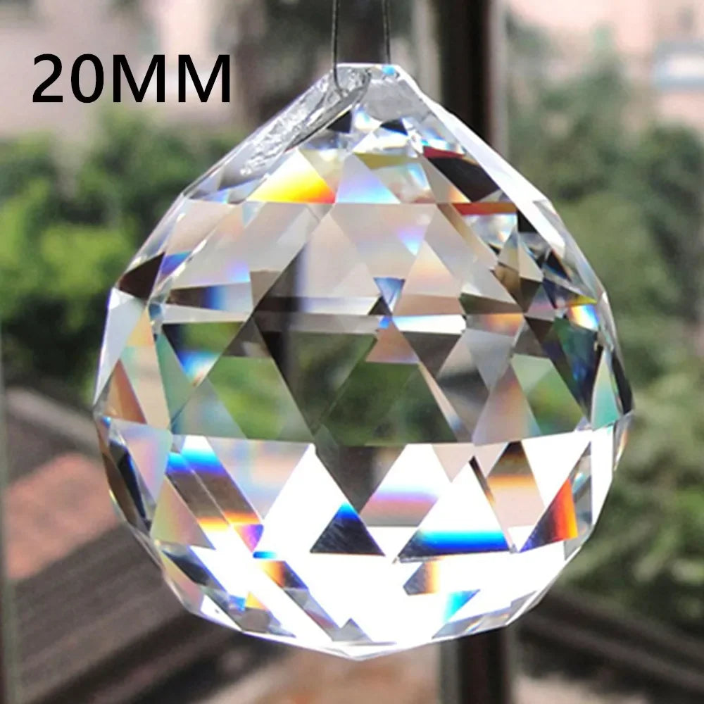 Hanging Ball Sun Catcher Clear Crystal Feng Shui Lamp Ball Prism Rainbow Wedding Decor Home Wedding Party Decoration Ornament Oasis Select China China