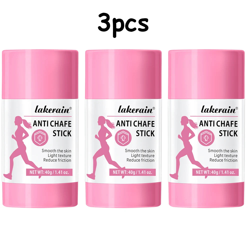 Anti-Chafing Stick Friction Reducing Protection Moisturizing Dry Skin Running Chafe Stick For Heel Lower Arm Thigh Skin Care Oasis Select 3 pcs