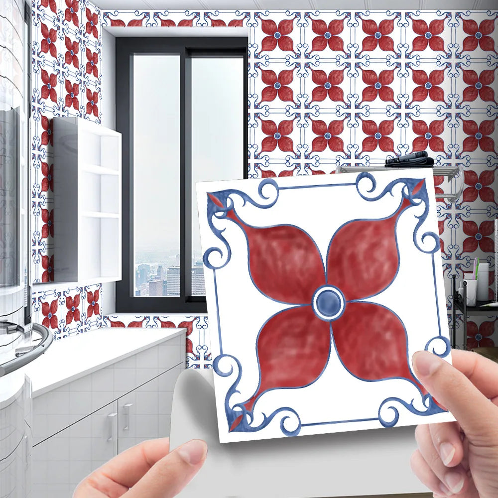 Crystal tiles pasted mosaic wall pasted retro tiles tiles pasted simple kitchen stove stickers pvc wall stickers Oasis Select CRY002 20pcs-15x15cm
