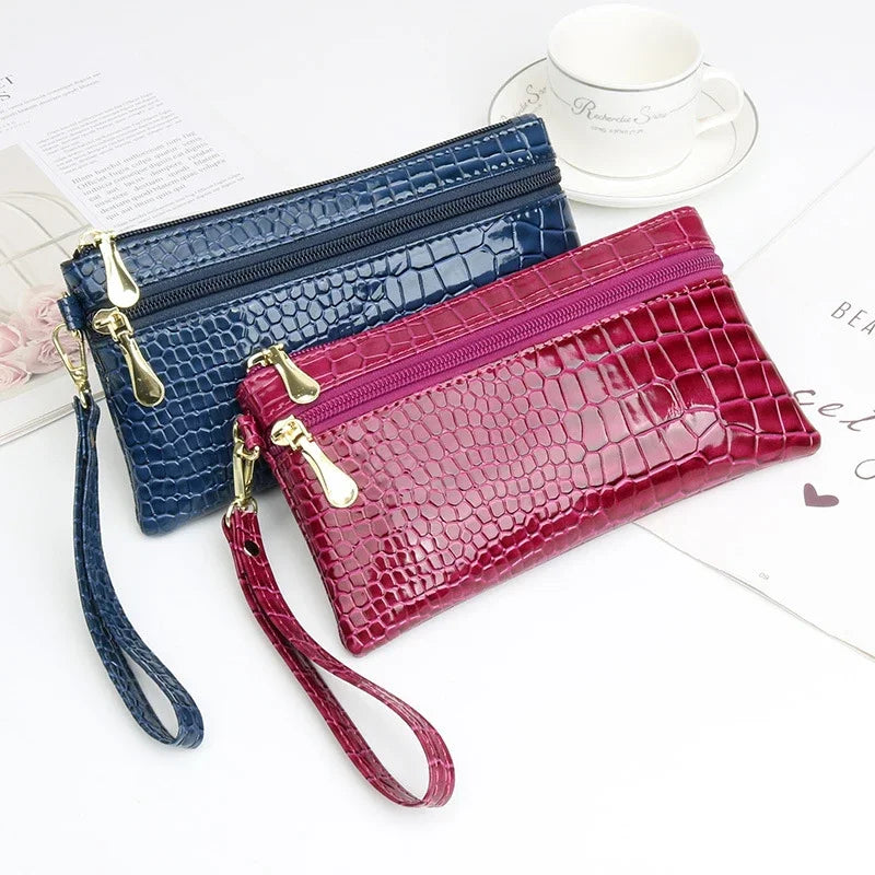 Women's PU Leather Coin Purse | Small Wrist Clutch Wallet Wrist Clutch Wallet Oasis Select
