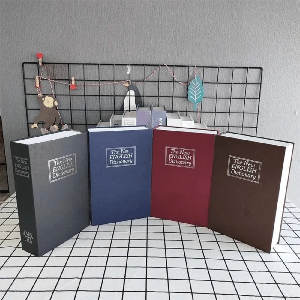 Creative Dictionary Book Money Boxes Piggy Bank With Lock Hidden Secret Security Safe Lock Cash Coin Storage Box Deposit Box Oasis Select