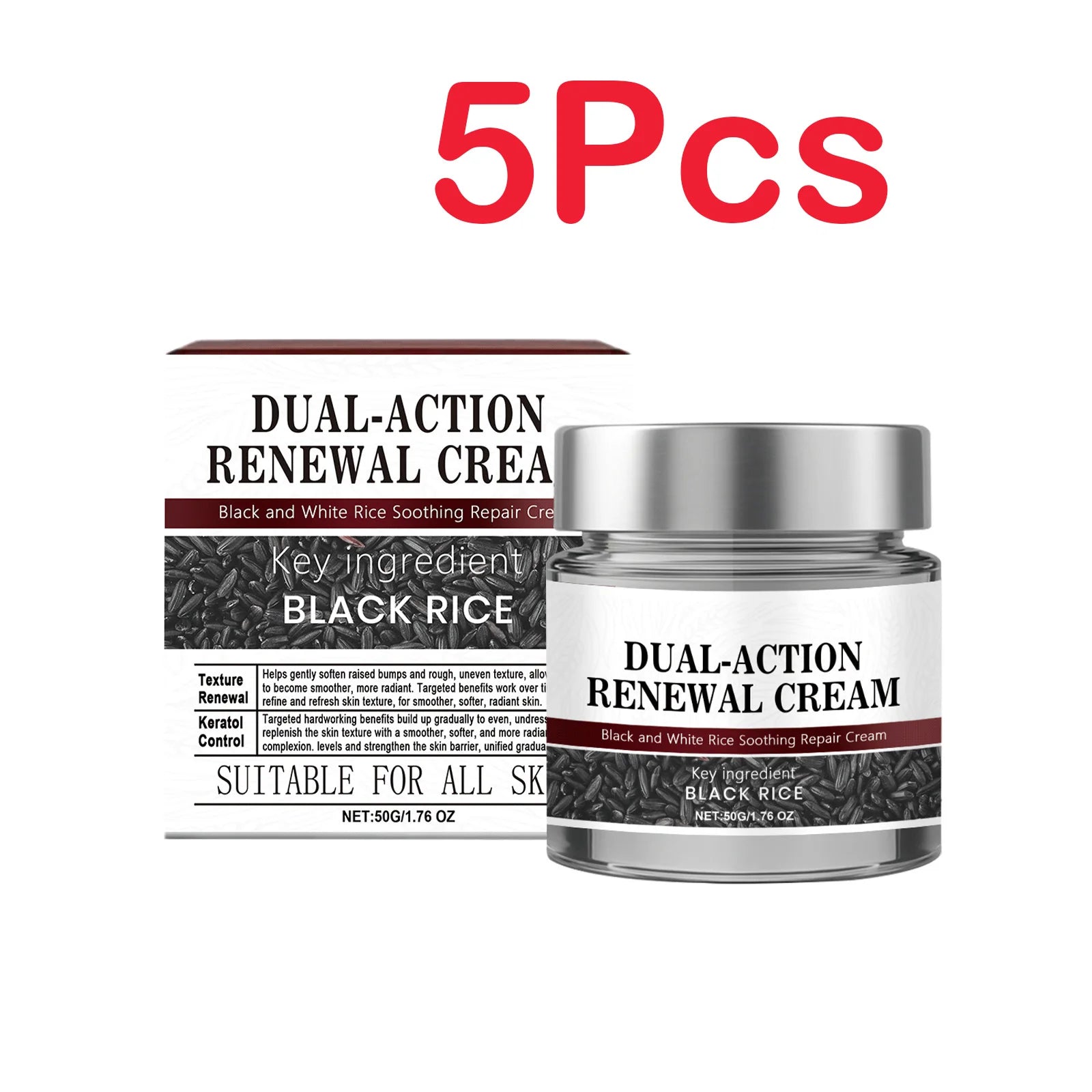 Hoygi Rice Niacinamide Cream – Dry & Sensitive Skin Relief Moisturizing Cream Oasis Select 5 x 50g Boxed