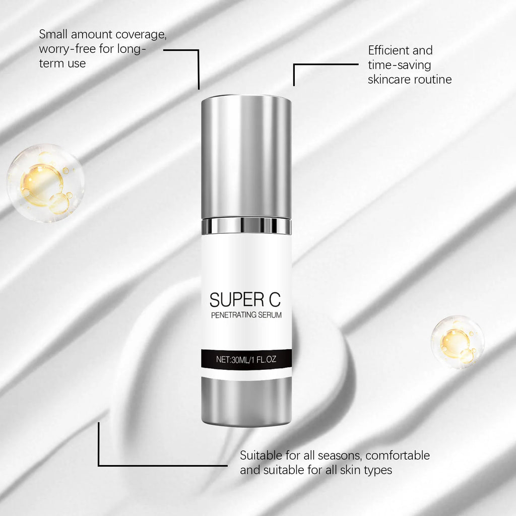 Vitamin C Facial Serum Mild Moisturize Deep Penetrating Improve Fine Line Relief Rough Strengthen Skin Barrier Skincare Essence Oasis Select