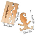 Gnome Stencil Footprints Christmas Decorations Wooden Footprint Stencils For Floors Christmas Floor Template Window Decorations Oasis Select Blue