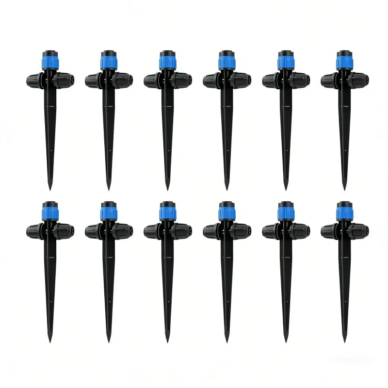 360° Adjustable Spike Dripper Sprinkler | Garden Irrigation Set