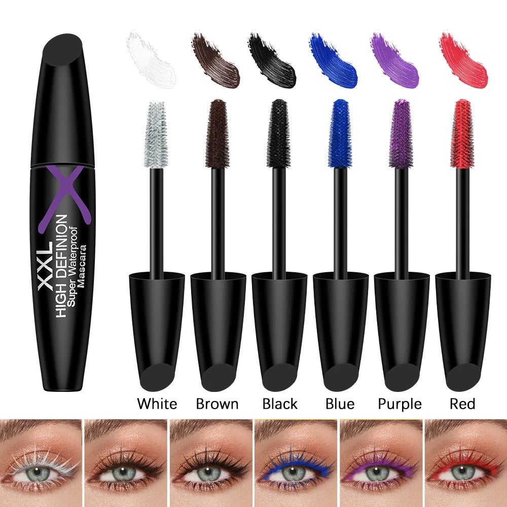 Multicolor Waterproof Eye Black Mascara – Sweatproof Party Makeup Colored Mascara Oasis Select