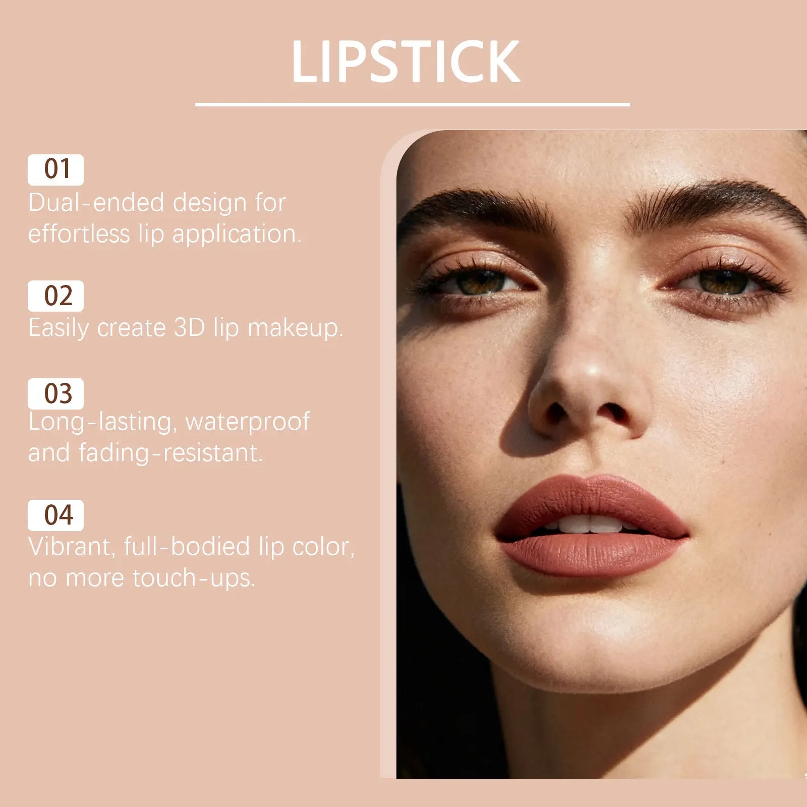 Waterproof Matte Lipstick – Fade-Resistant Multi-Color Lip Matte Lipstick Oasis Select