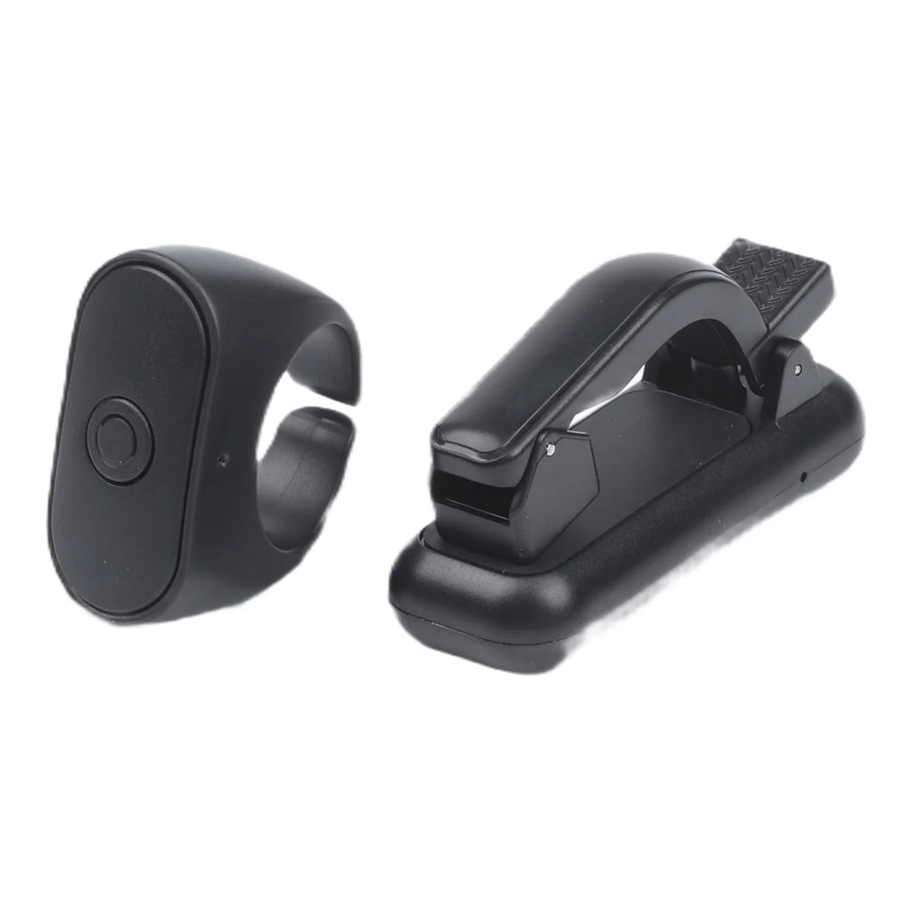 For Kindle Remote Control Page Clicker Hands-Free Reading Photo Capture Portable E-book Remote Control Page Flipping Device Oasis Select Black