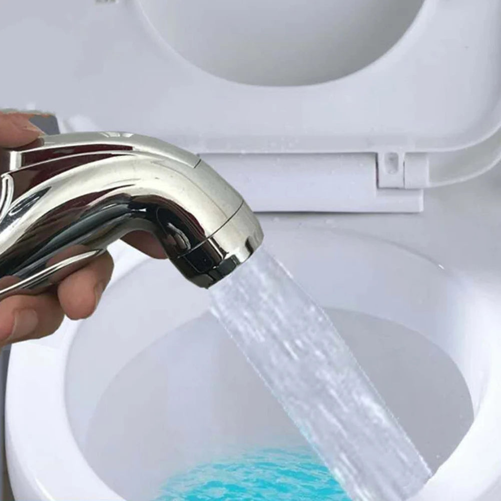 Shower Hose Bidet Spray ABS G1/2\" Silver 1 Pcs Supercharged Multi-functional Practical Extremely High Quality