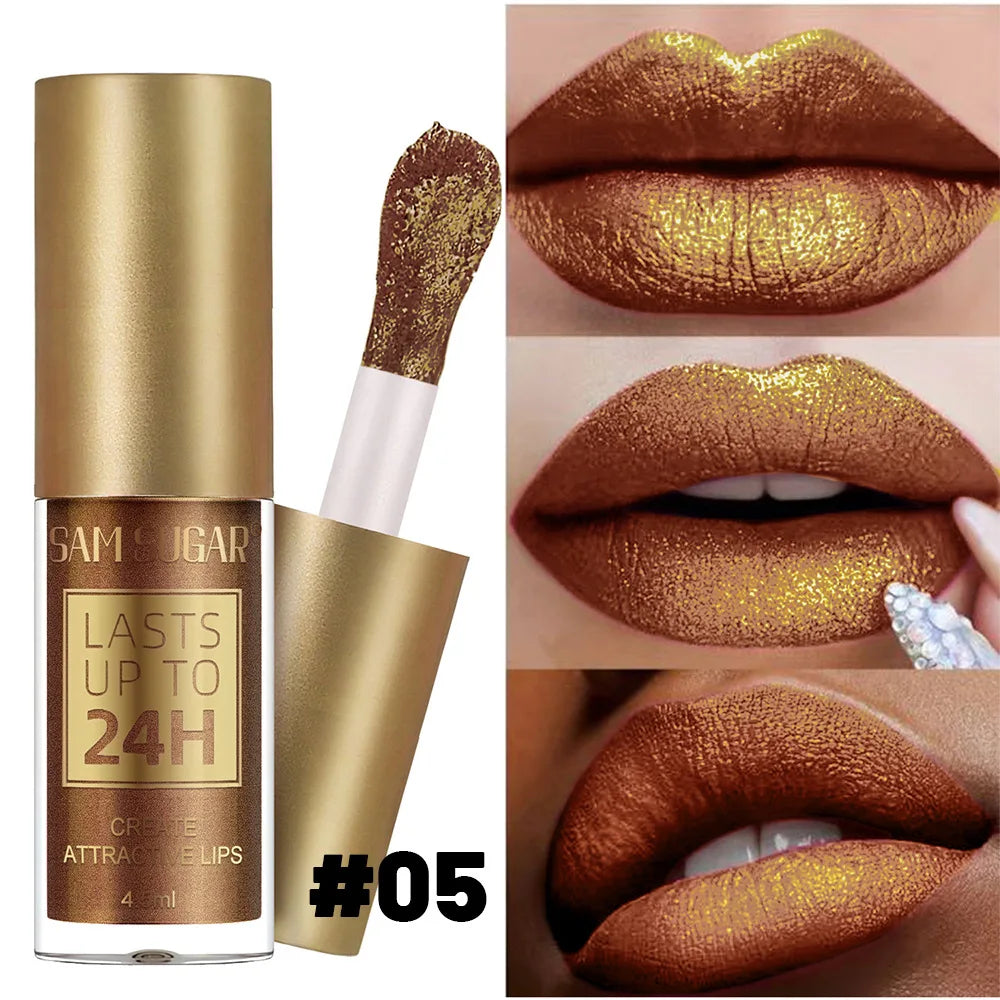 SAM SUGAR Chameleon Lip Gloss – 6 Shades Pearl Shine Waterproof