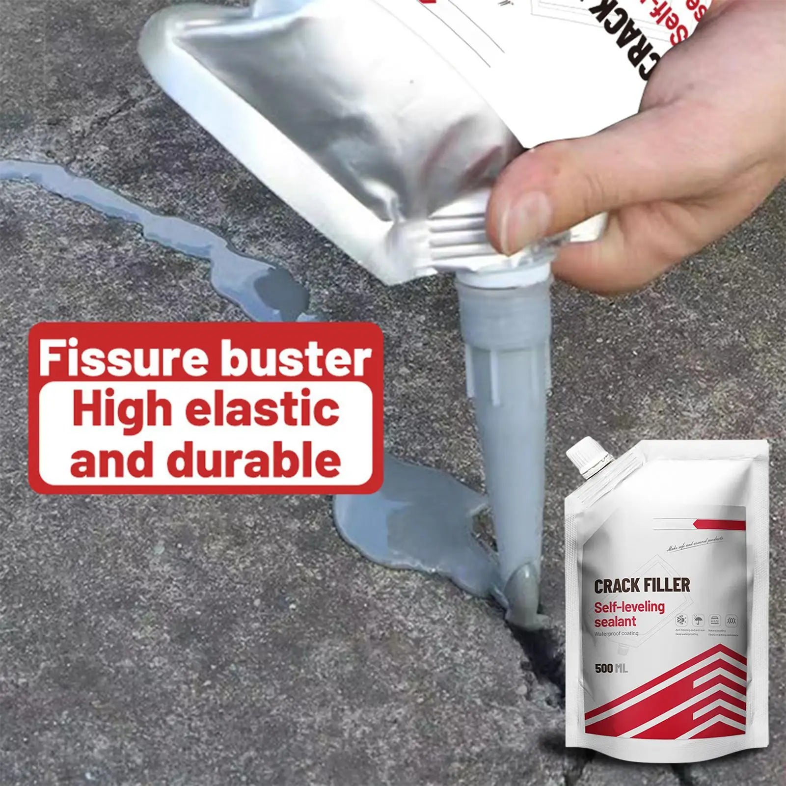 Floor Caulking Glue Asphalt Grouting Adhesive Concrete Floor Crack Repair Adhesive Filling Liquid Grouting Cracked Tile Filler Oasis Select