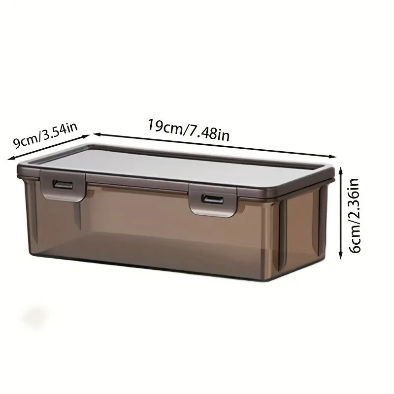 3pcs Transparent Black Storage Box Large-Capacity Storage Box Office Supplies Storage Box Packaging Pencil Storage Rganizer Oasis Select