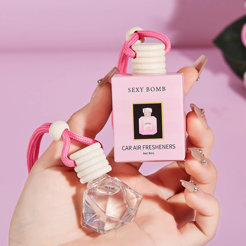 Pink Car Air Freshener Perfume Pendant – Fresh Scent Car Air Freshener Oasis Select 014 Sexy Bomb