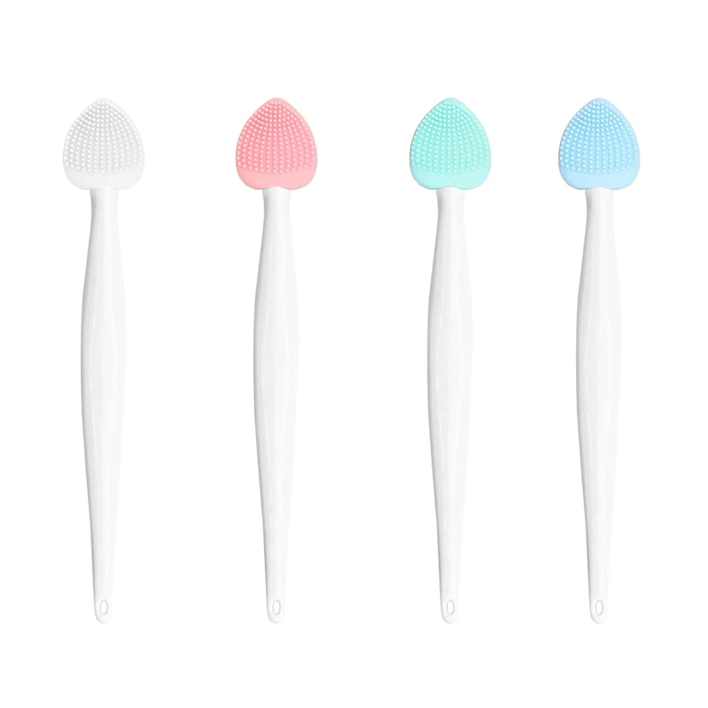 Double-Sided Silicone Face & Lip Exfoliator Scrub Brush Facial Exfoliating Brush Oasis Select