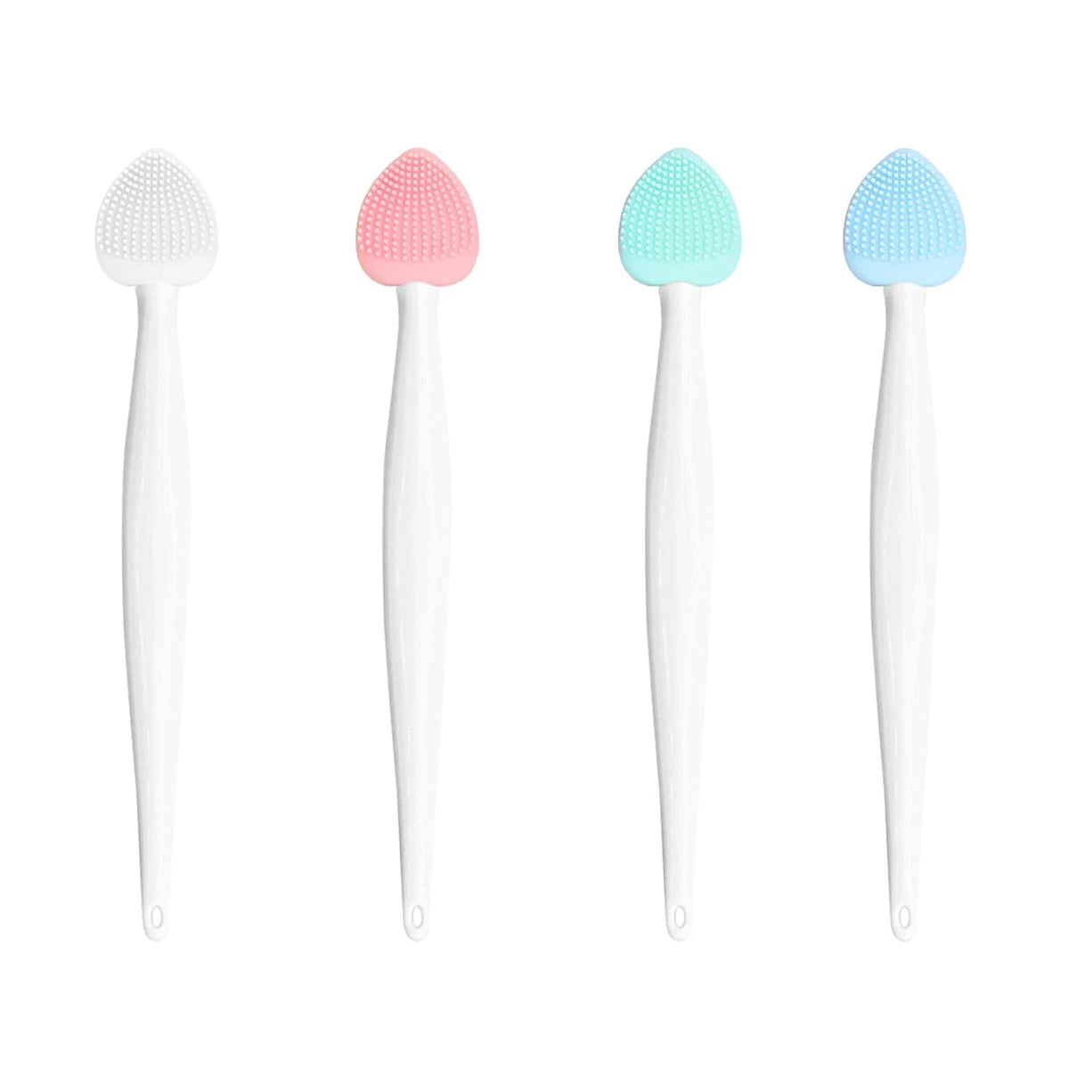 Double-Sided Silicone Face & Lip Exfoliator Scrub Brush Facial Exfoliating Brush Oasis Select