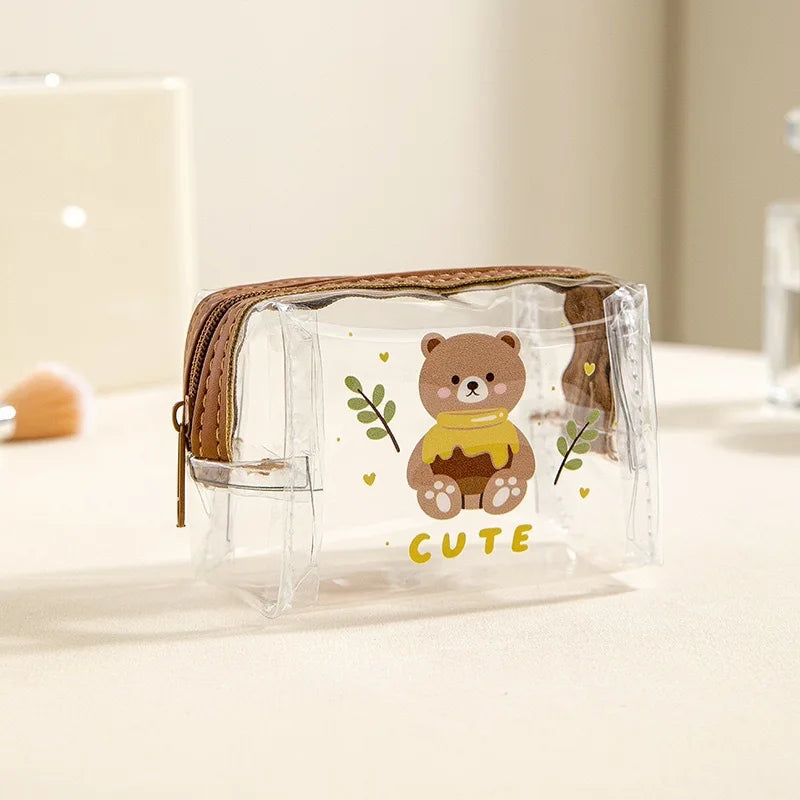 Cartoon Waterproof PVC Organizer Pouch | Cable & Coin Bag