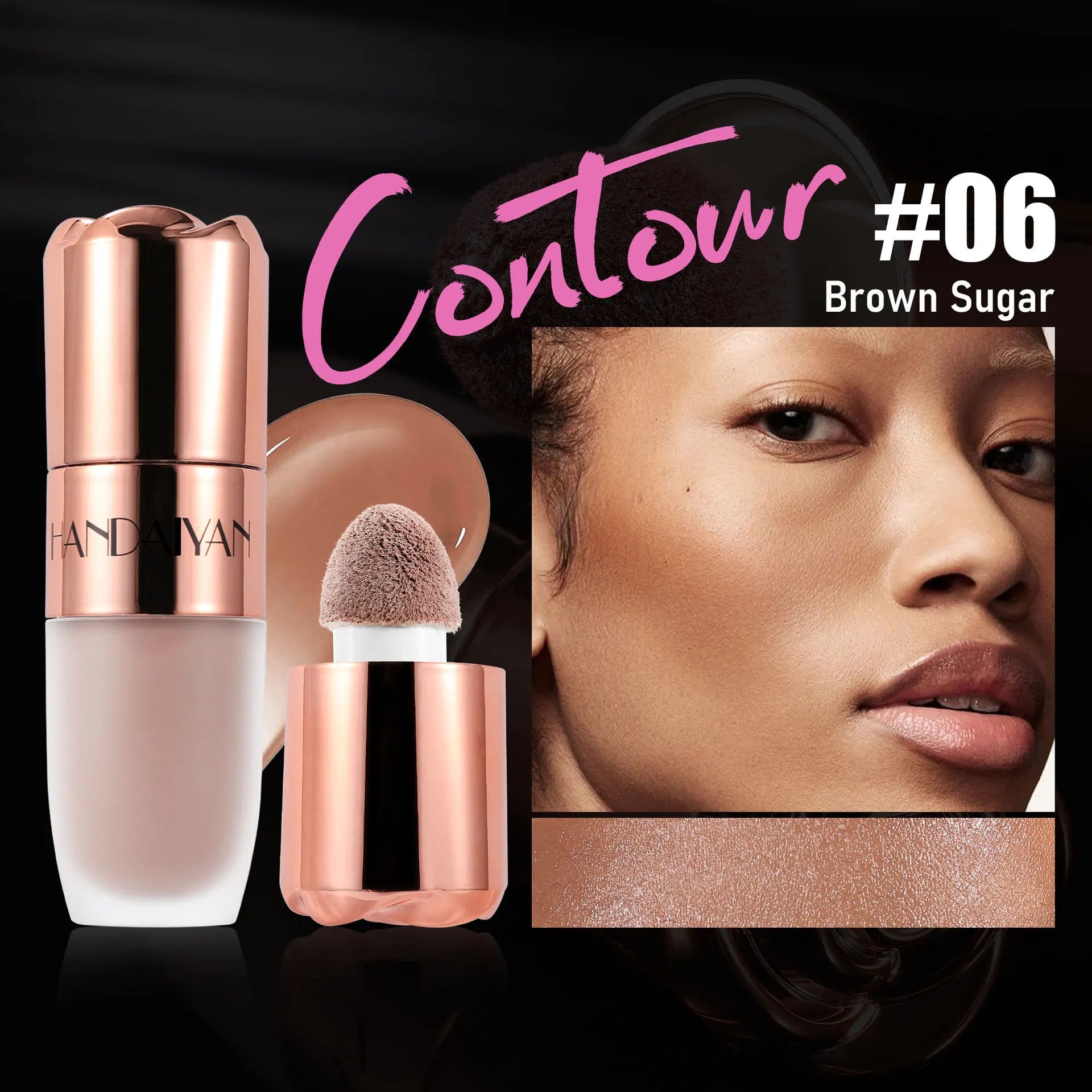 Handaiyan Rose Glow Liquid Highlighter Stick | 3D Contour