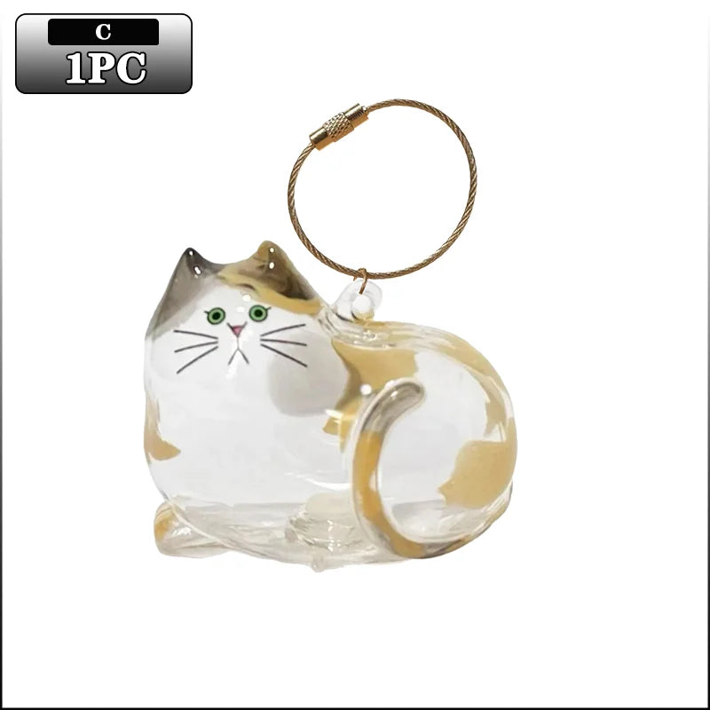 Cat Hair Keepsake Keychain | Pet Fur Storage Pendant Gift