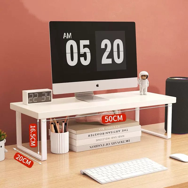 Wood Monitor Riser Shelf & Desk Organizer Stand 30/40/50cm