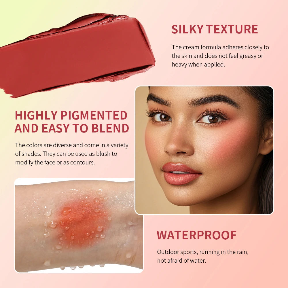Blush Eyebrow Cream Highlighter 8 Colors Palette Matte Shimmer Finishes Shadow Tones Long-Lasting Natural Look Makeup Cosmetics Oasis Select
