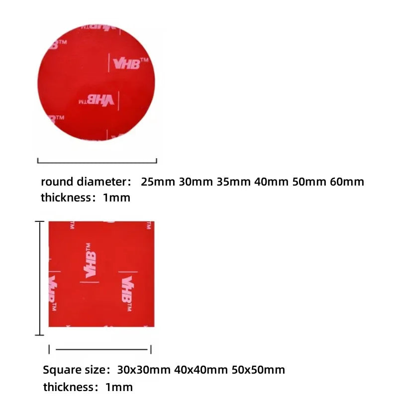 5-30PCS Strong Double Sided Adhesive Foam Pad Wall Mounting Tape Two Sides Heat-resistant Home Appliance Car Accessories Oasis Select