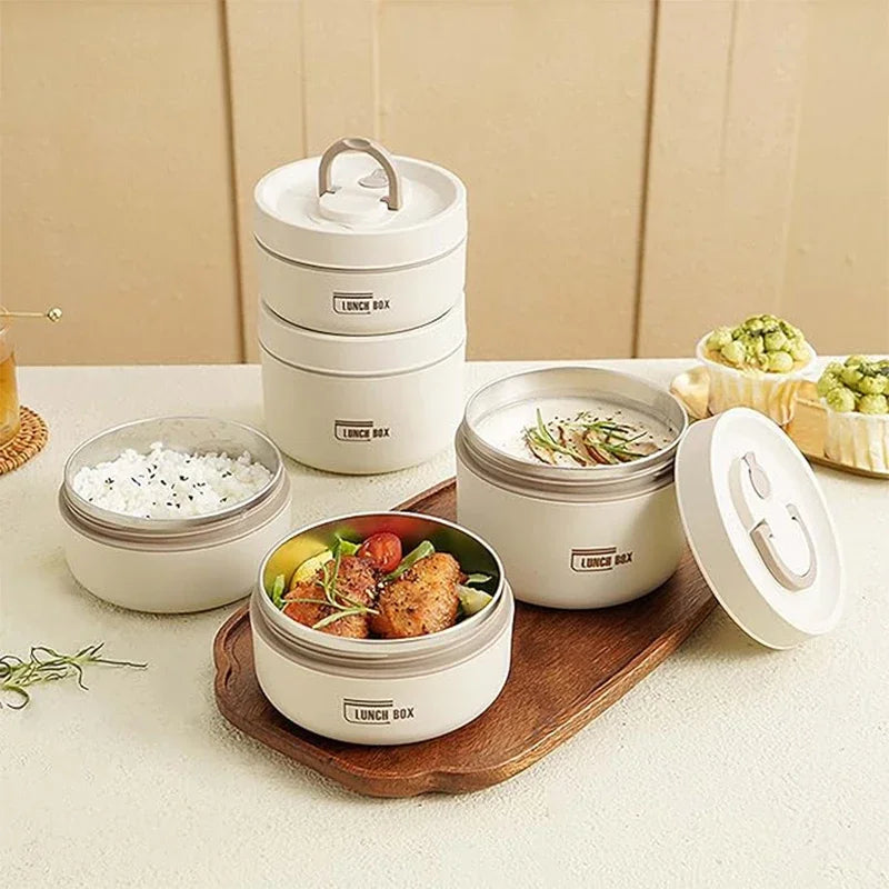 Stackable Thermal Lunch Box Set – 3 Insulated Containers & Bag Insulated Lunch Box Set Oasis Select