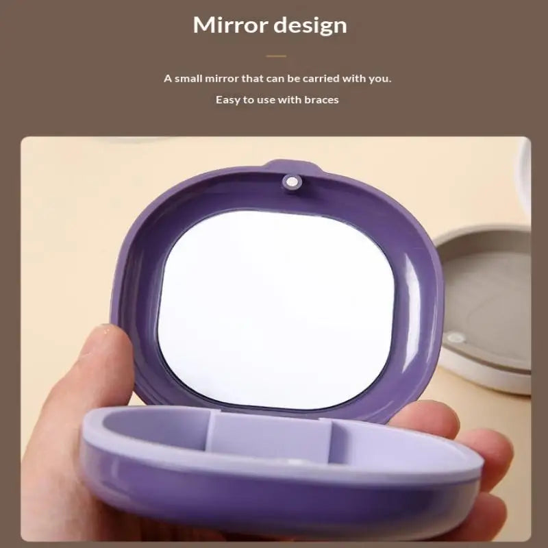 1pcs Retainer Box Magnetic Cover Fake Teeth Denture Storage Case Mouth Guard Aligner Braces Orthodontics Container Oral Hygiene Oasis Select