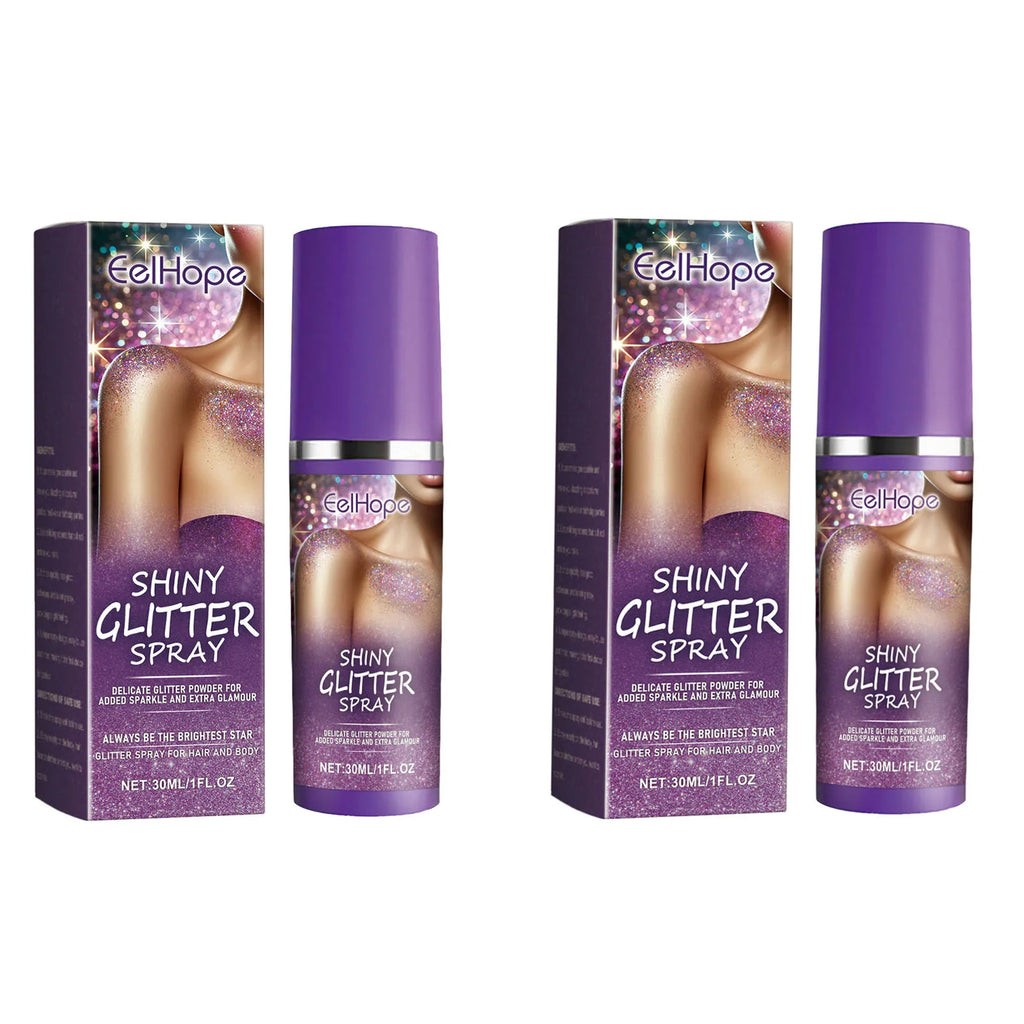 Eelhope Glitter Spray Highlighter – Skin, Hair & Face Shimmer