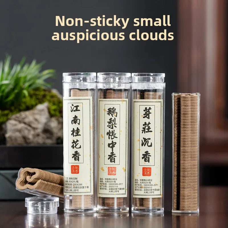 5 Bottle of Small Xiangyun Coiled Incense Nha Trang Agarwood and Sandalwood ambergris , Multiple Scents (42 Pieces Per Bottle) Oasis Select