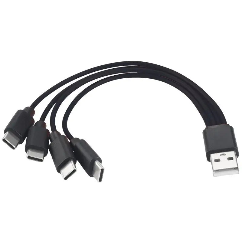 1Pcs 4 in 1 Data Cable Fast Charging 1 to 4 Type-C USB Flash Charging Mobile Phone Accessories All Phone Users Hot Sale New 2026 Oasis Select