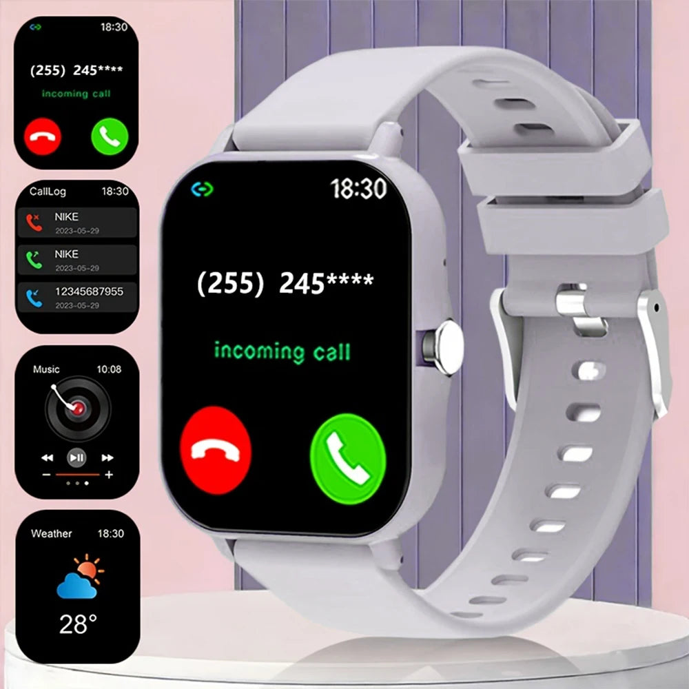 ERUN 1.83" Smart Watch – Bluetooth Calling, AI Voice & Music