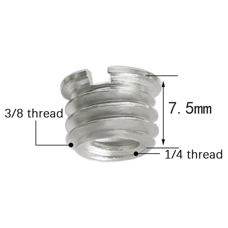 Camera Screw Adapter 5/8 to 3/8 to 1/4" | Tripod & Monopod Mount