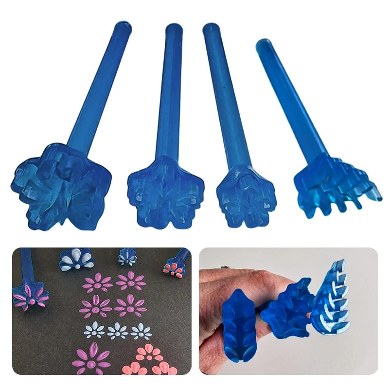 3/4pcs Flower Floral Dotting Tools Set Mandala Dotting Embossing Tools For Rock Art Stamp Pen DIY Graffiti Home Outdoor Oasis Select
