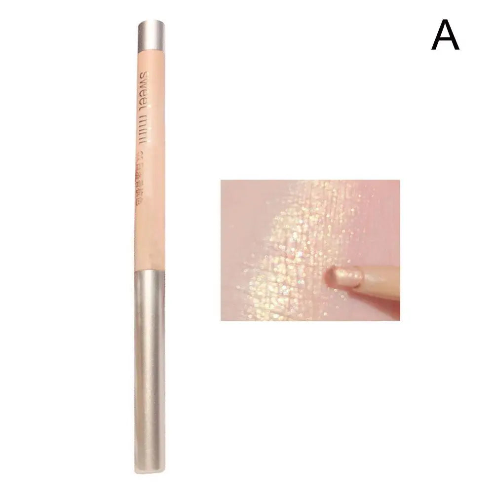 Sweet Mint Lying Silkworm Pencil Glitter Eyeshadow Pen Natural Long-Lasting Waterproof Shiny Eyeliner Outline Pen Stick Makeup Oasis Select Champagne Sunset