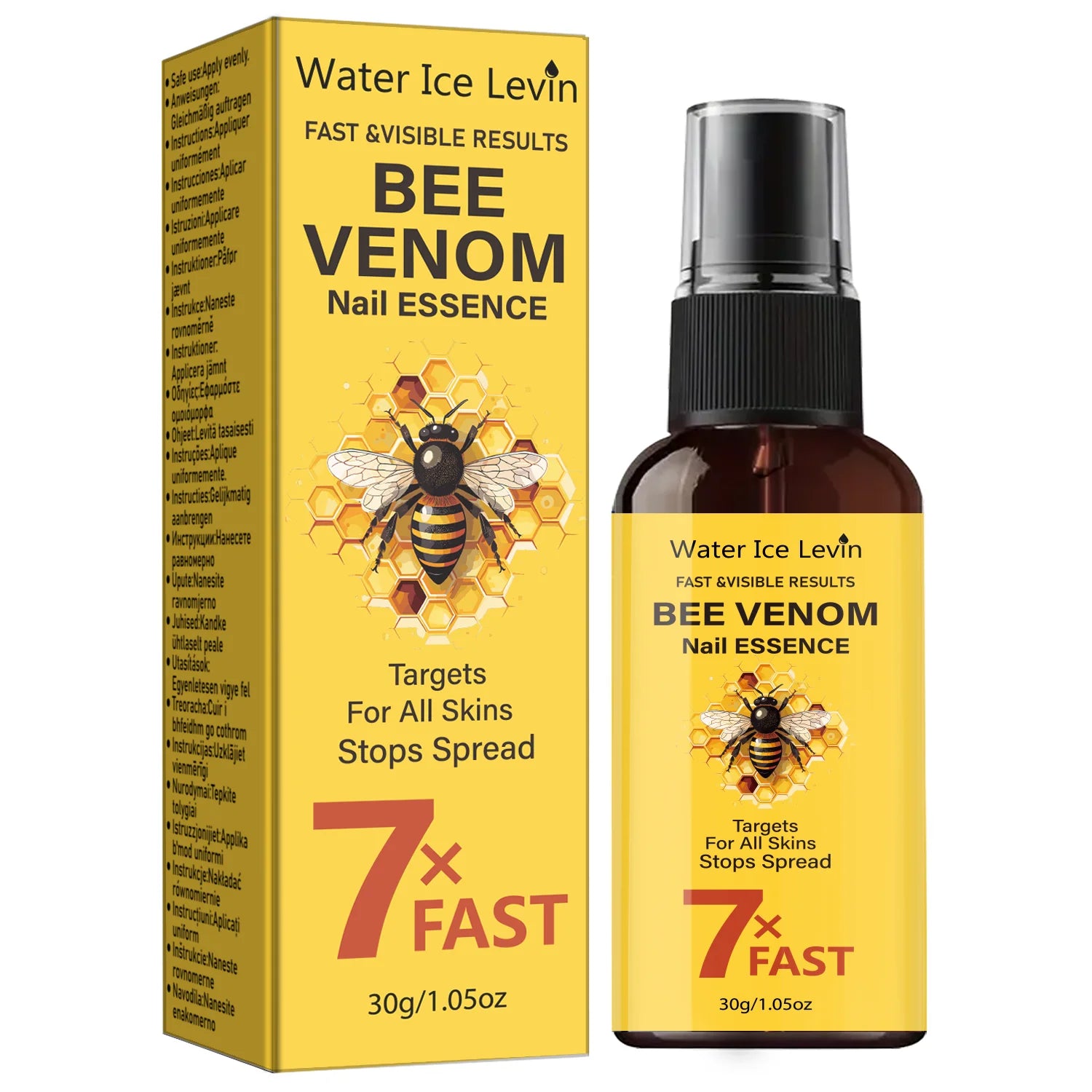 7X Fast Bee Venom Nail Essence – Nail Care, All Skin Types Nail Care Essence Oasis Select YELLOW 30g