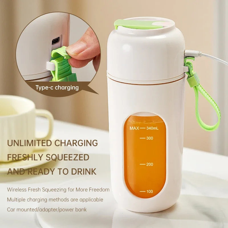 Portable Wireless Juicer Cup 1500ml | 12-Blade Rechargeable