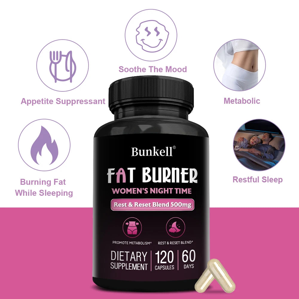 Women's Night Fat Burner – Belly Fat & Sleep Support Supplement Night Fat Burner Oasis Select