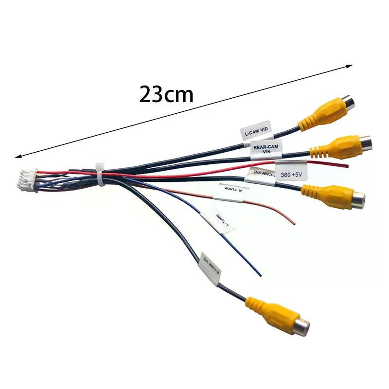 1 Piece DIY Accessories For Android Head Unit With Built-in 360 Panoramic Camera System 12Pin Cable Adapter Oasis Select