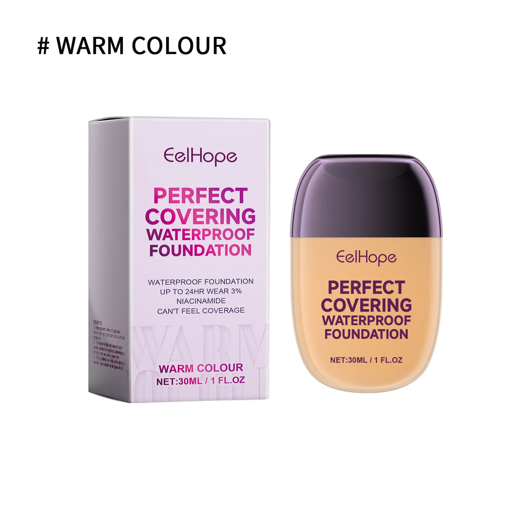 Perfect Covering Waterproof Oil Resistant Foundation Long Lasting Moisturizing Lightweight Breathable Face Makeup Concealer Oasis Select Natural color