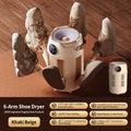 Intelligent Timer Shoe Dryer Household Portable Folding Six Arms Shoe Dryer Quick Drying Deodorizing Sterilizing Shoe Dryer Oasis Select Beige UK