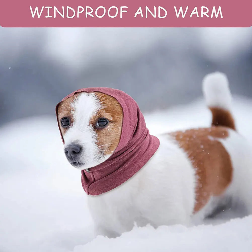Pet Winter Warm Ears Cover Soundproof Scarf Breathable Calming Dog Ears Cover Anti-noise Earmuffs Dog Hood Earmuffs Pet Headgear Oasis Select