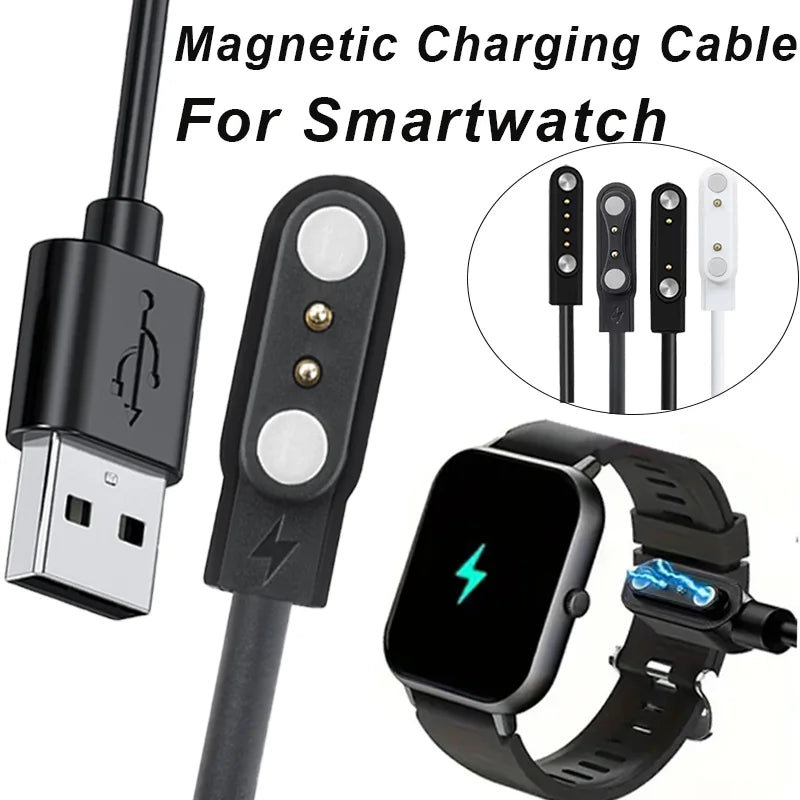 2 Pins 4pins Smartwatch Dock Charger Adapter USB Charging Cable Cord Oasis Select