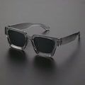 1PC Unisex Plastic Fashion Square Frame Sunglasses For Street Photography And Beach Trips Driving Accessories Oasis Select grey