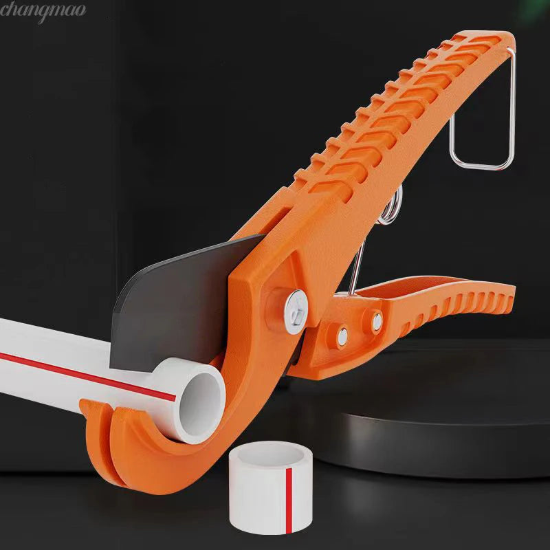 For Plastic Pipe One-Hand Operation PVC Tube Cutting Tool Compact Scissors Design Portable PEX Pipe Cutter Oasis Select